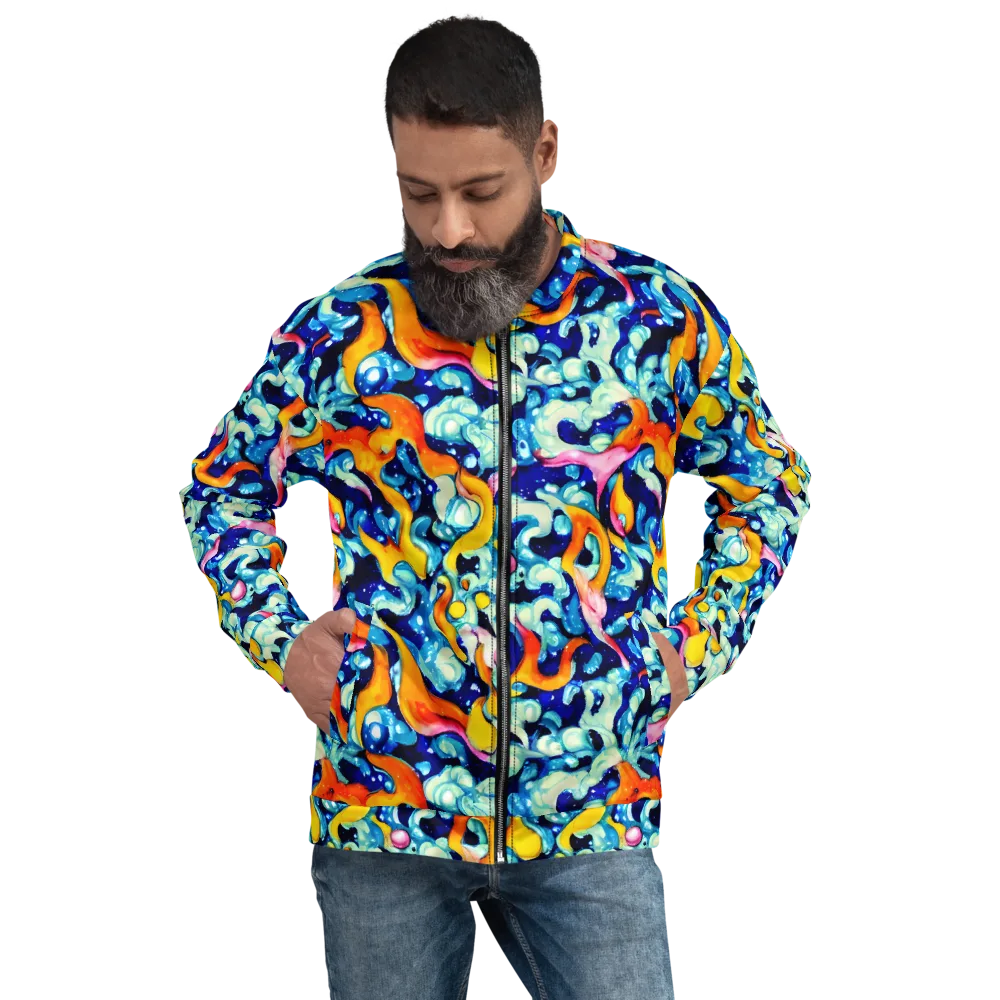 Saturated Splash on Bomber Jacket — Front
