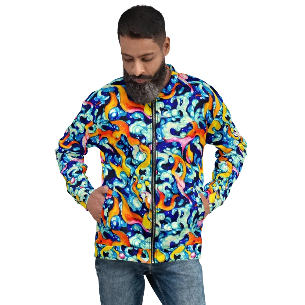 Saturated Splash on Bomber Jacket — Front