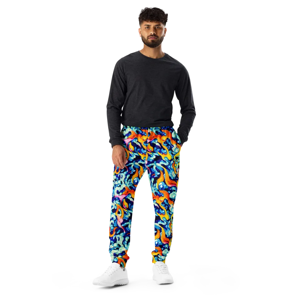 Saturated Splash on Men's Joggers — Front