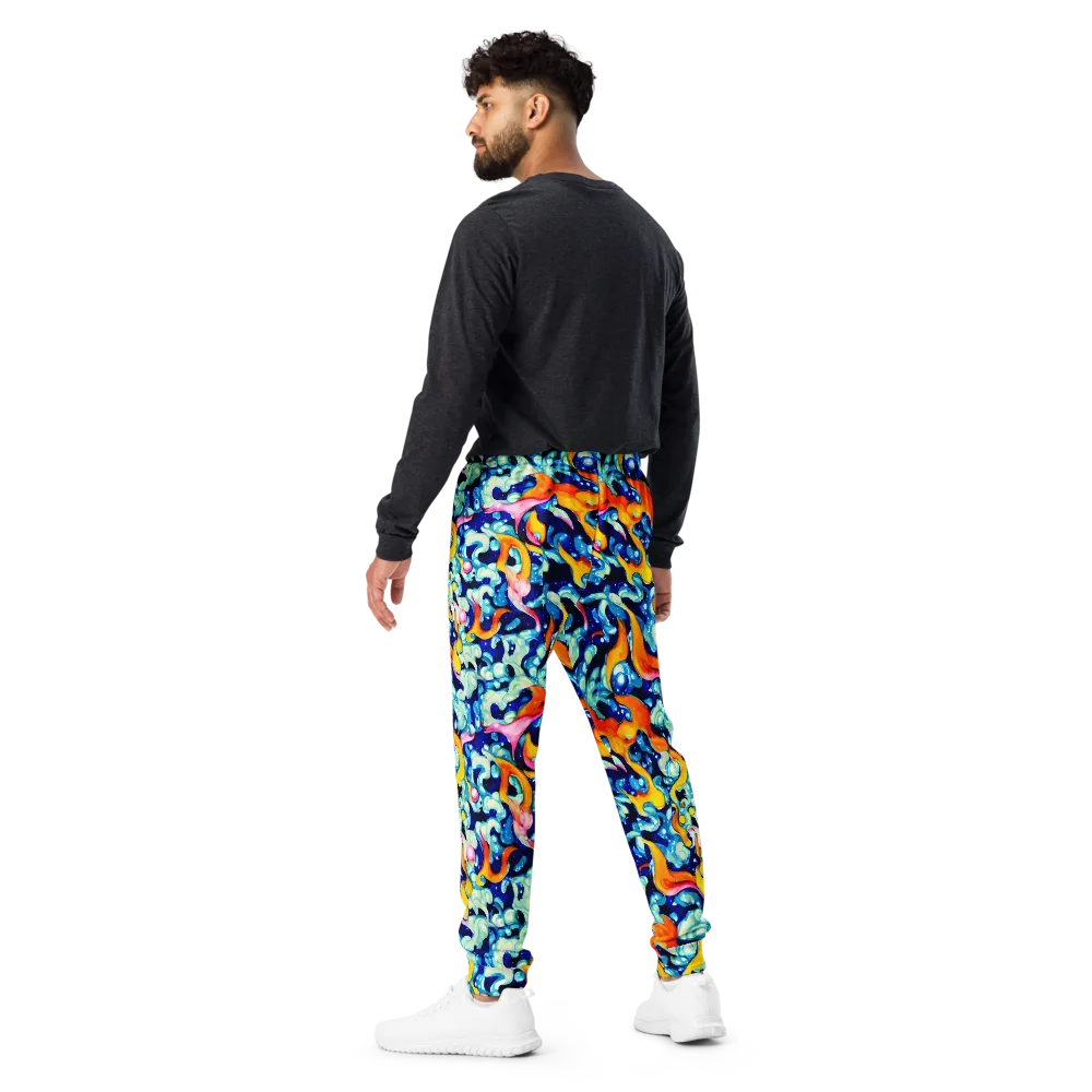 Saturated Splash on Men's Joggers — Back