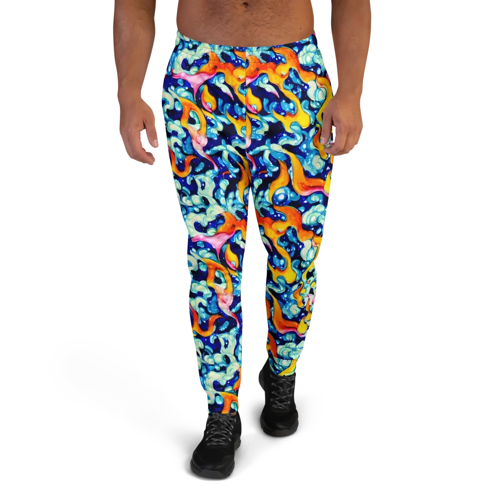 Saturated Splash on Men's Joggers — Front