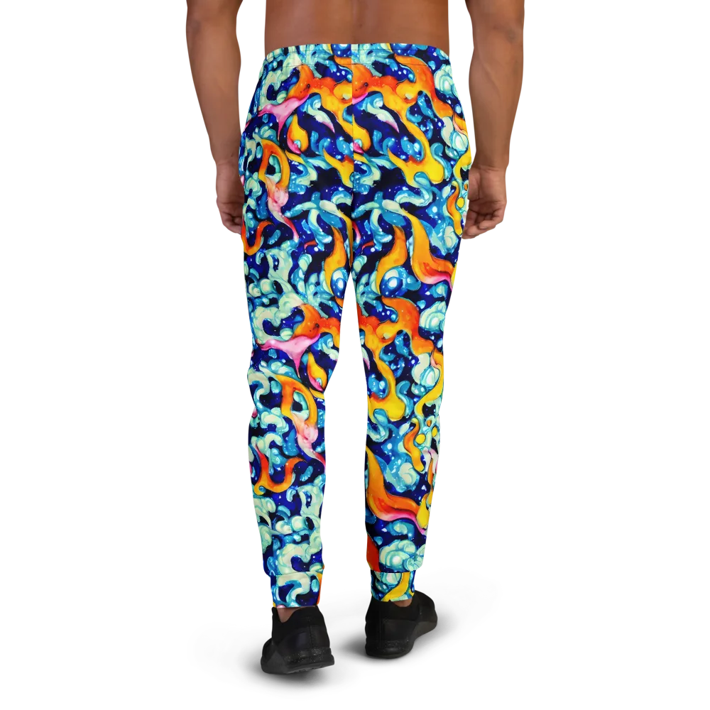 Saturated Splash on Men's Joggers — Back