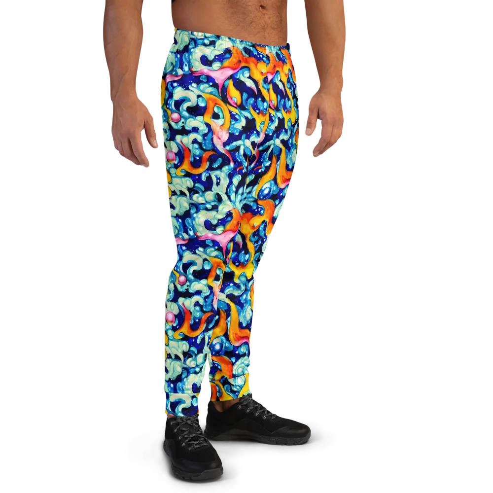 Saturated Splash on Men's Joggers — Right