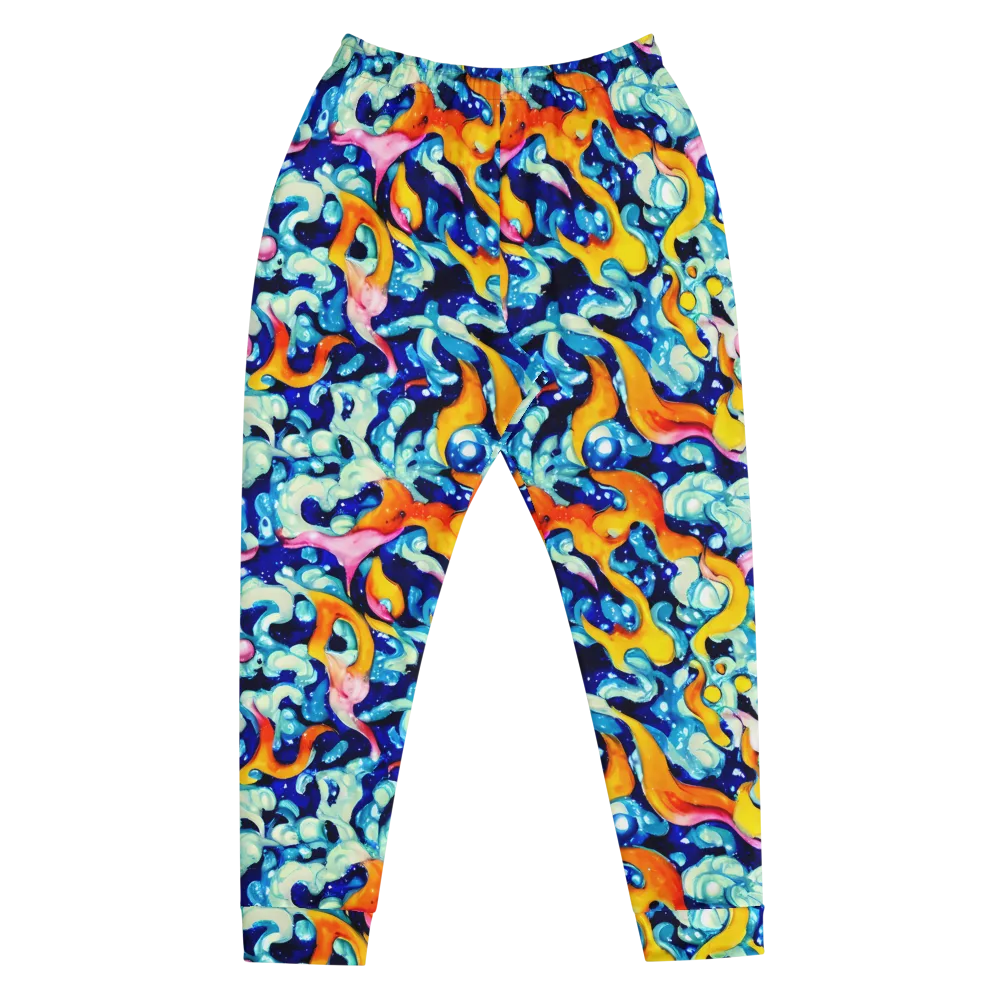 Saturated Splash on Men's Joggers — Front