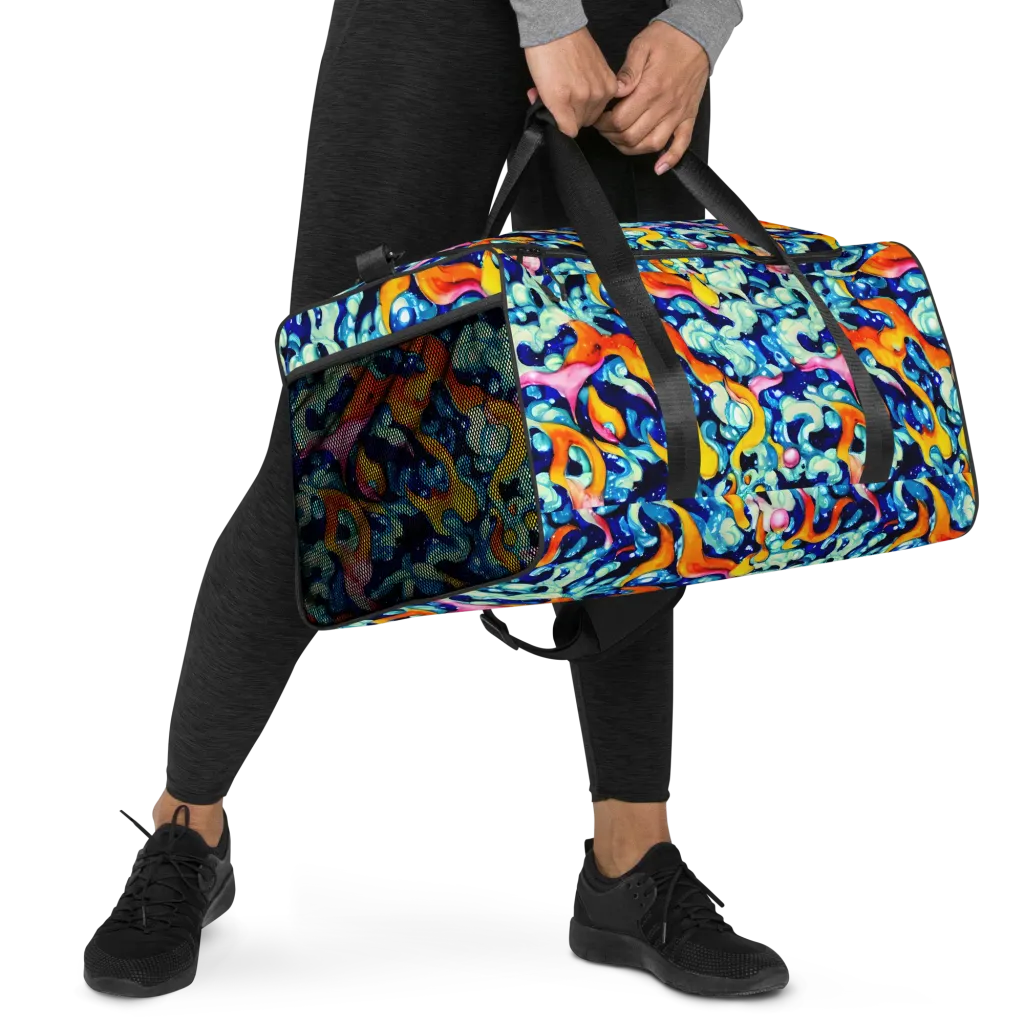 Saturated Splash on Duffle Bag — Right Front