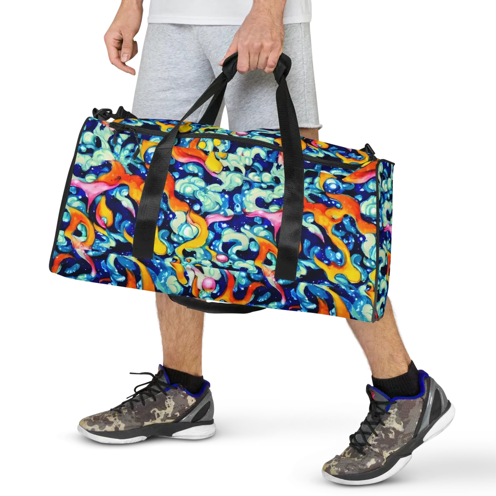 Saturated Splash on Duffle Bag — Front