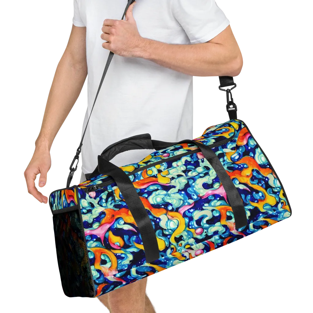 Saturated Splash on Duffle Bag — Right Front