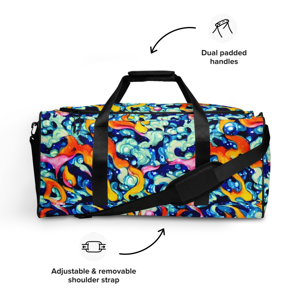 Saturated Splash on Duffle Bag — Front