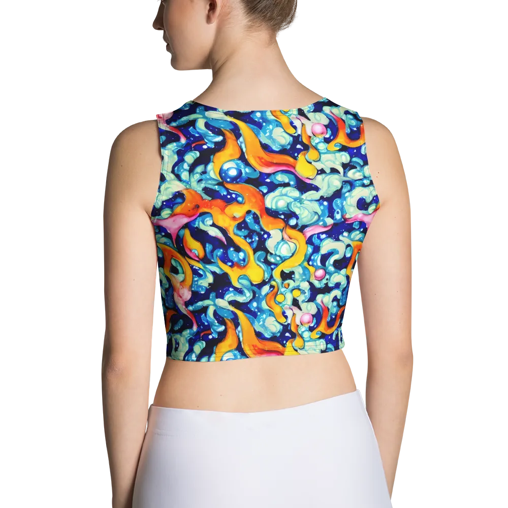 Saturated Splash on Crop Top — Back