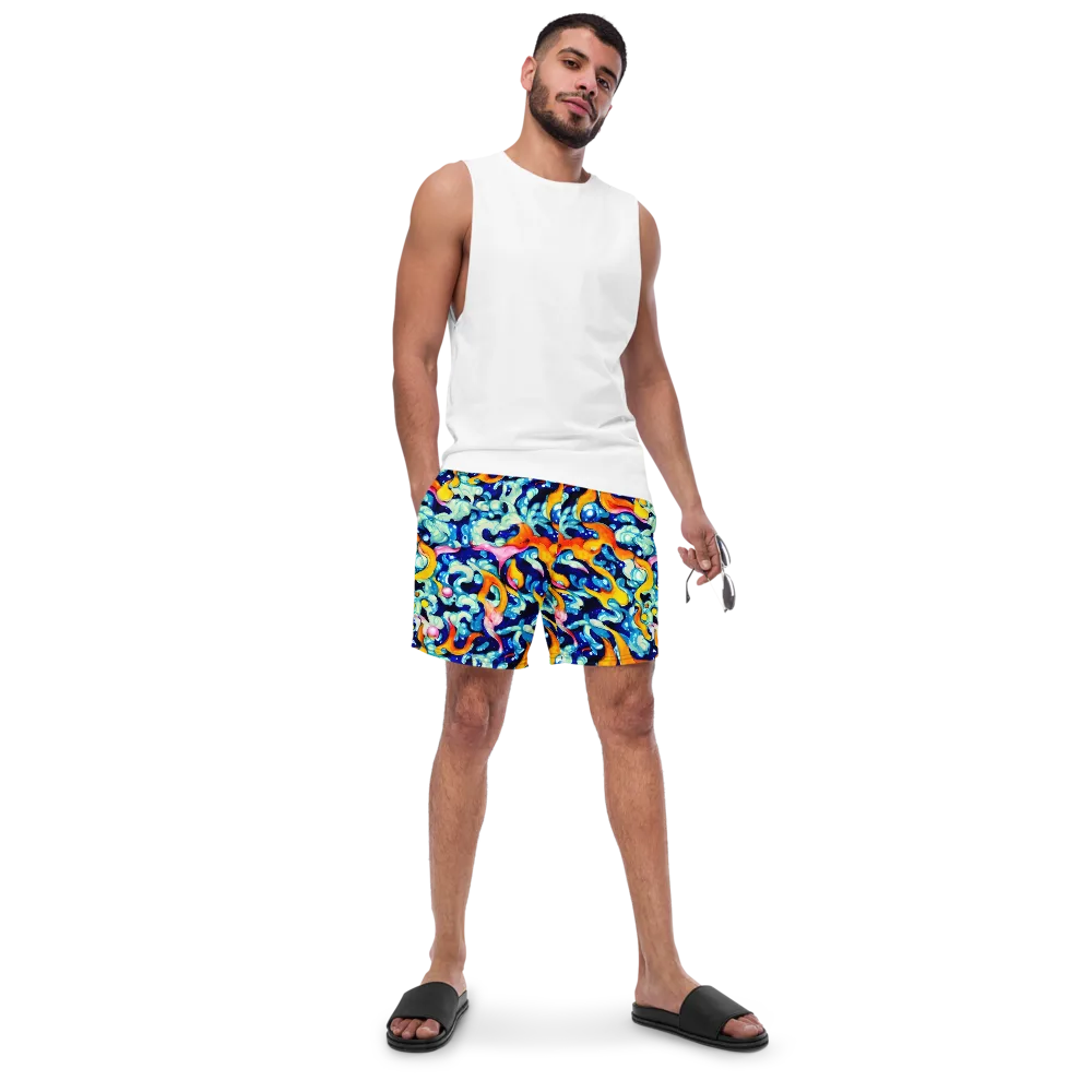 Saturated Splash on Swim Trunks — Front