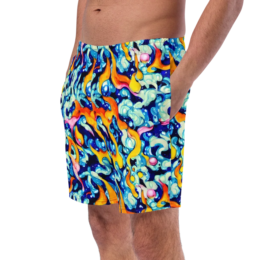 Saturated Splash on Swim Trunks — Left Front