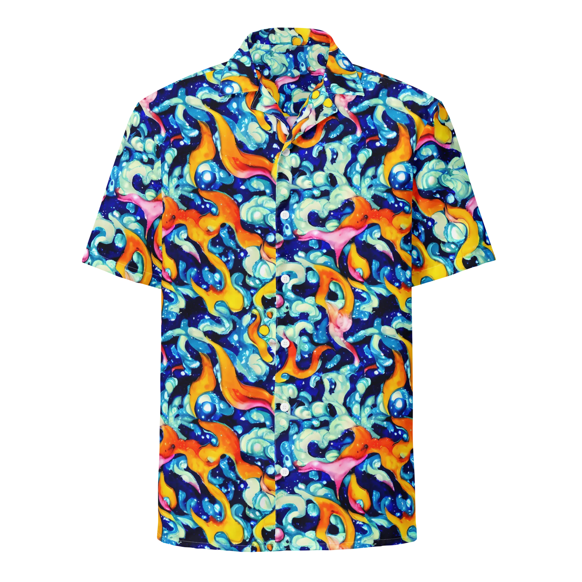 Saturated Splash on Button Shirt — Front