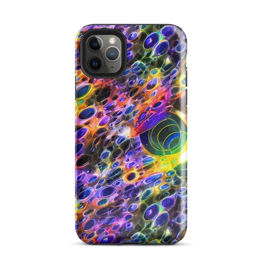 Neon Orbits on a Tough Case for iPhone®