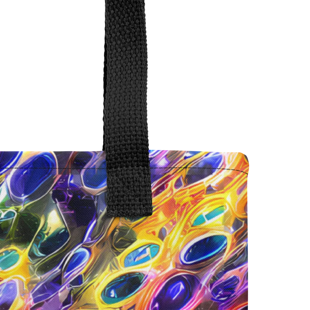Neon Orbits on Tote Bag — Product details