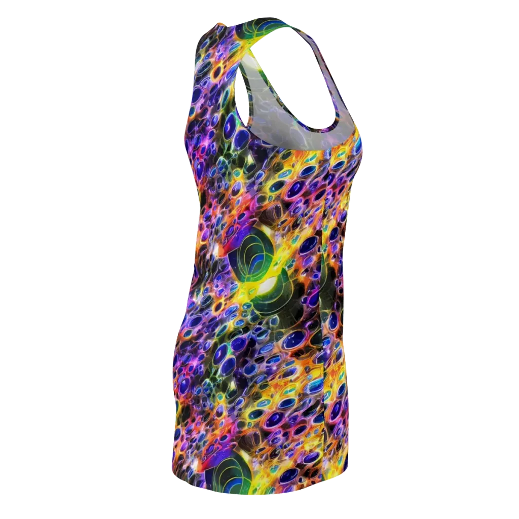 Neon Orbits on Racerback Dress — Back Side