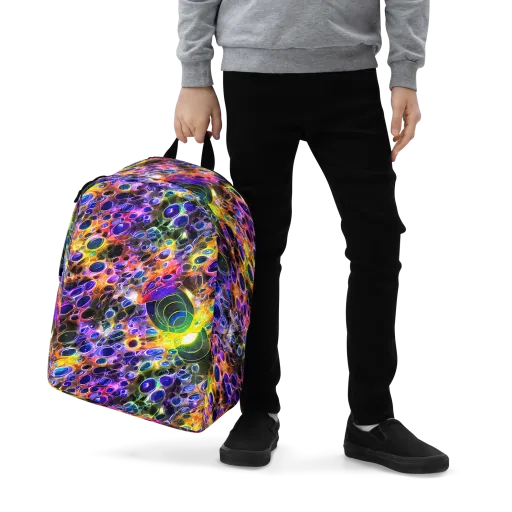 Neon Orbits on a Minimalist Backpack