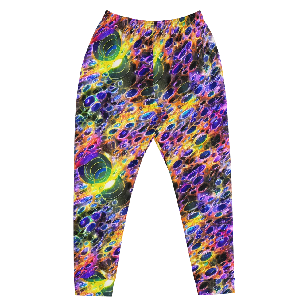 Neon Orbits on Men's Joggers — Front