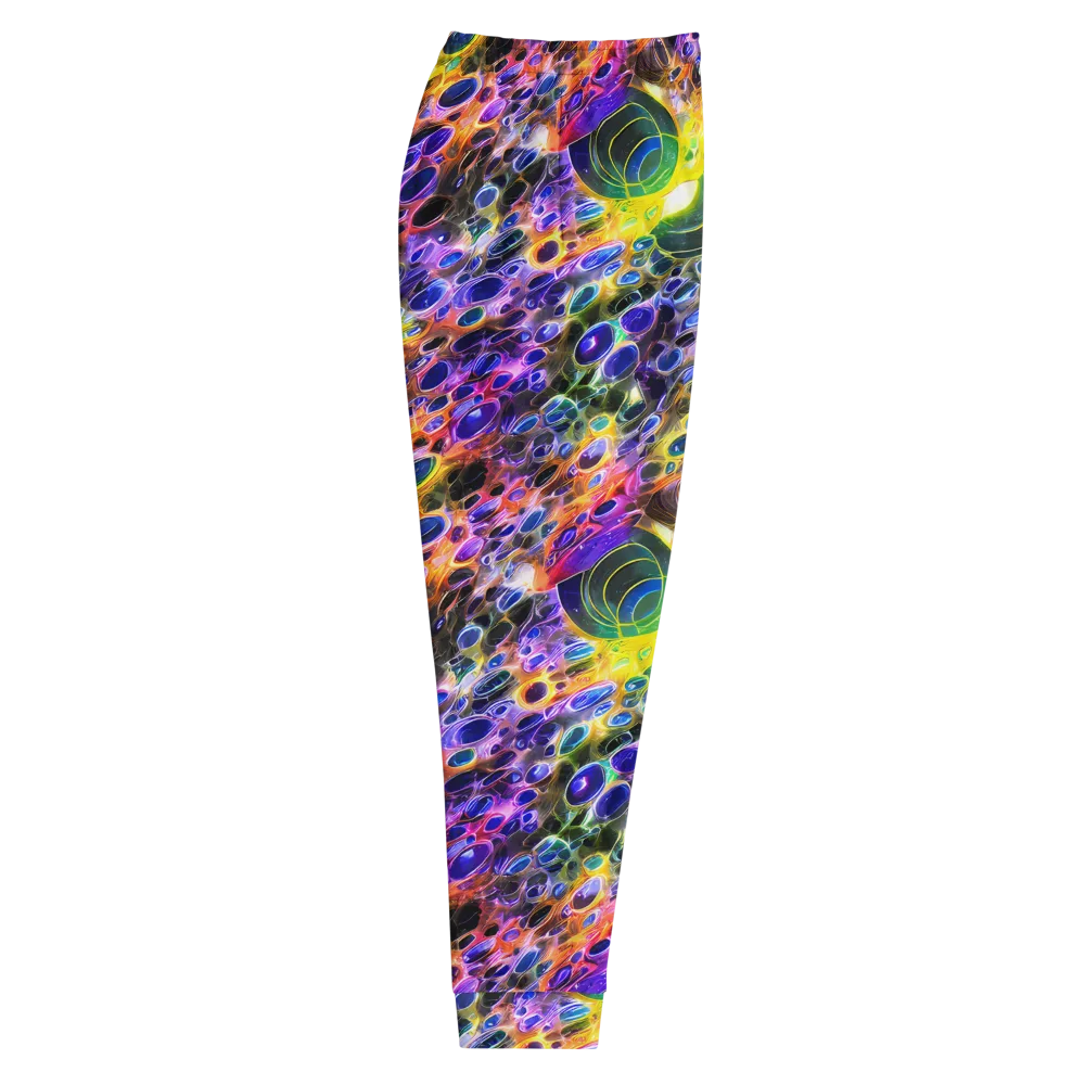 Neon Orbits on Men's Joggers — Right
