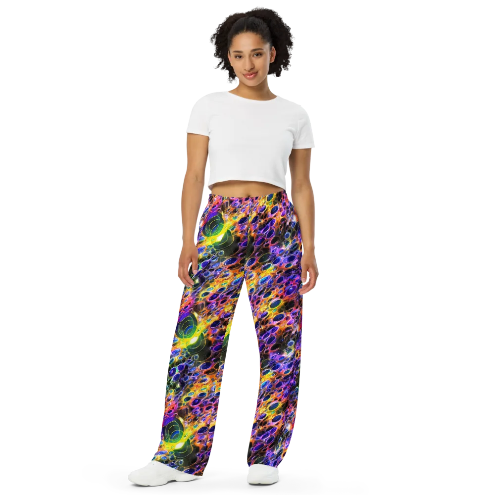 Neon Orbits on Wide-Leg Pants — Front