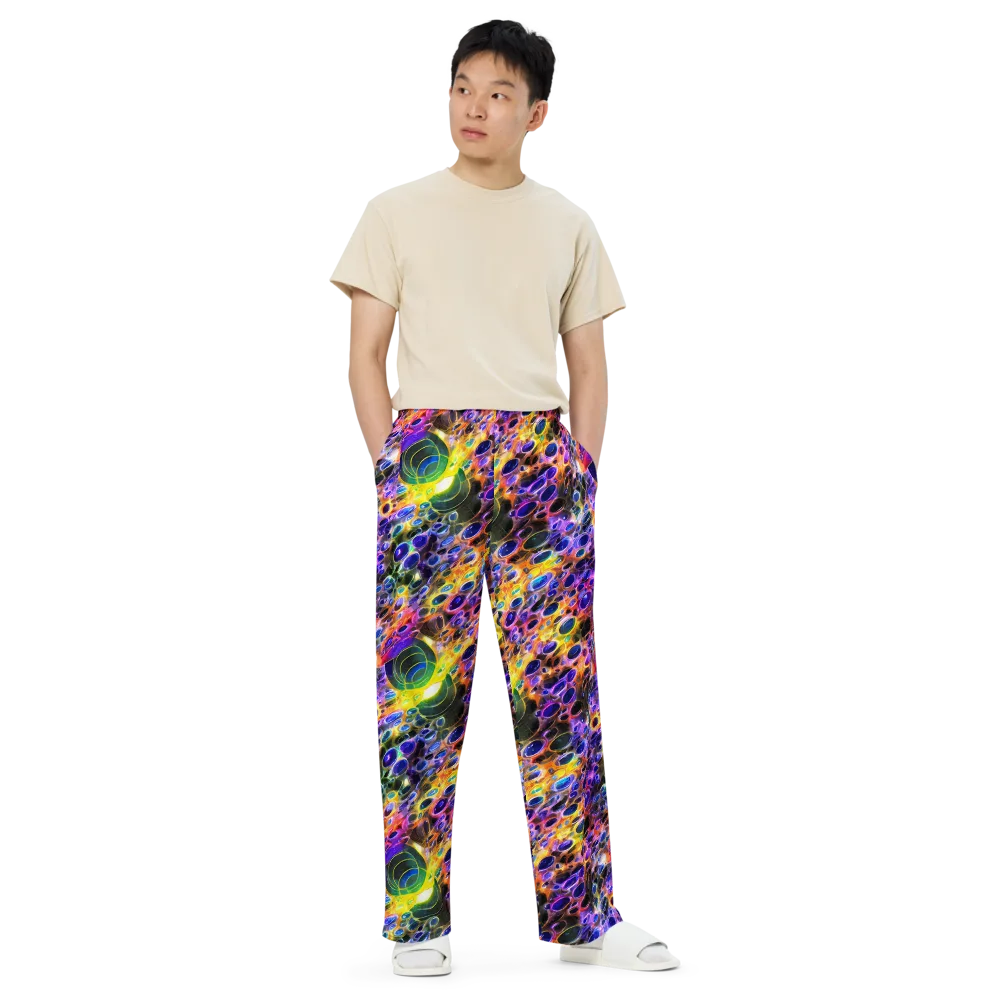 Neon Orbits on Wide-Leg Pants — Front