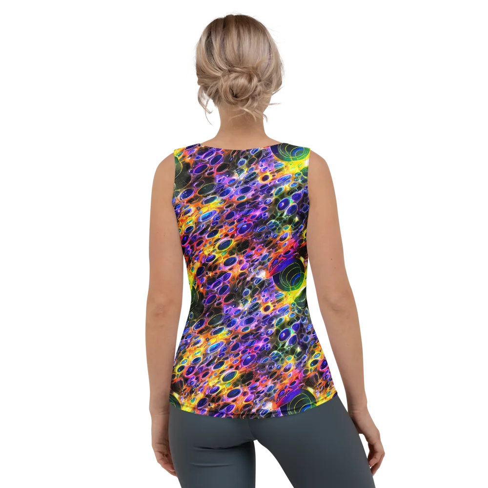 Neon Orbits on Women's Tank Top — Back
