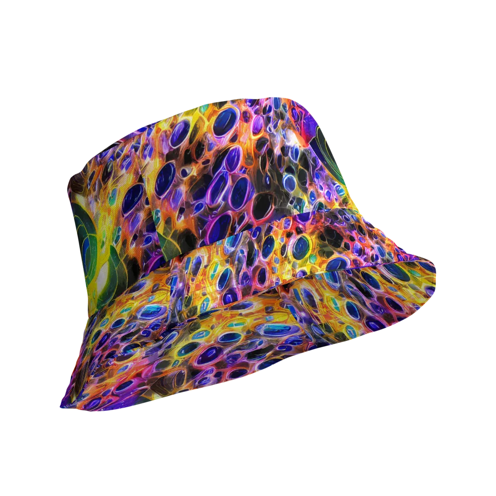 Neon Orbits on Reversible Bucket Hat — Product details Outside
