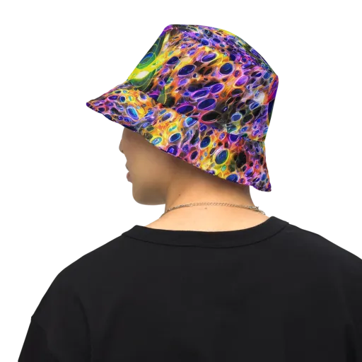 Neon Orbits on a Reversible Bucket Hat