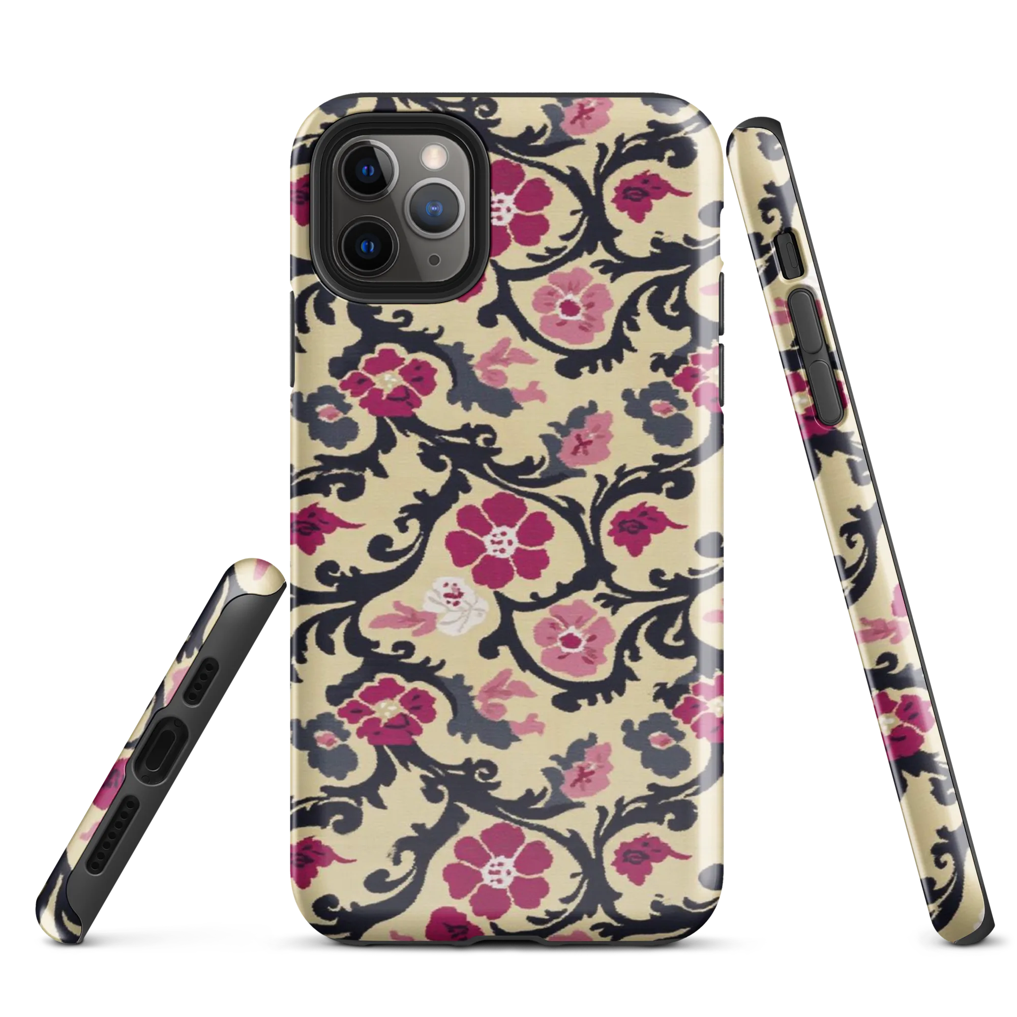 Navy Garden Waltz on Tough Case for iPhone® — Front