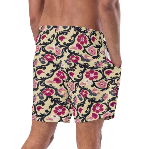 Navy Garden Waltz on a Swim Trunks