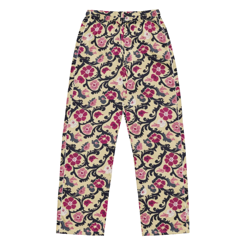 Navy Garden Waltz on Women's Pajama Pants — Front