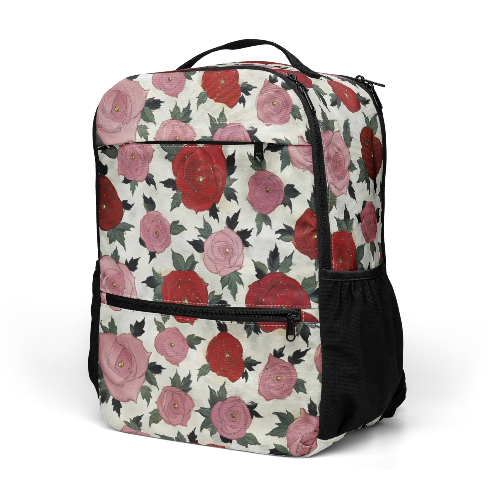 Velvet Rose Parade on Utility Backpack — Left Front