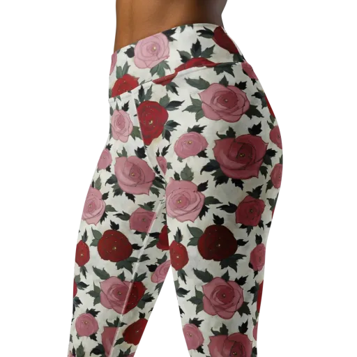 Velvet Rose Parade on a Yoga Leggings
