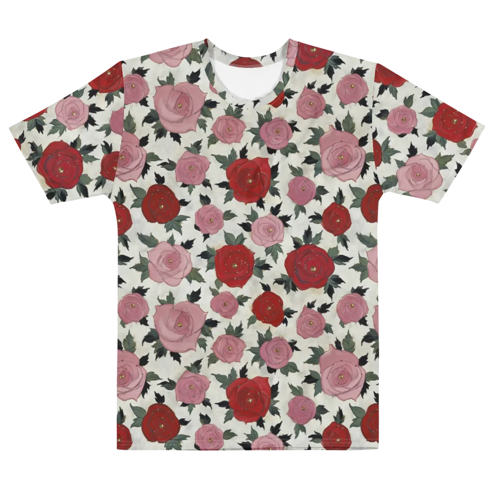 Velvet Rose Parade on Men's Cotton Crew Neck T-Shirt — Front