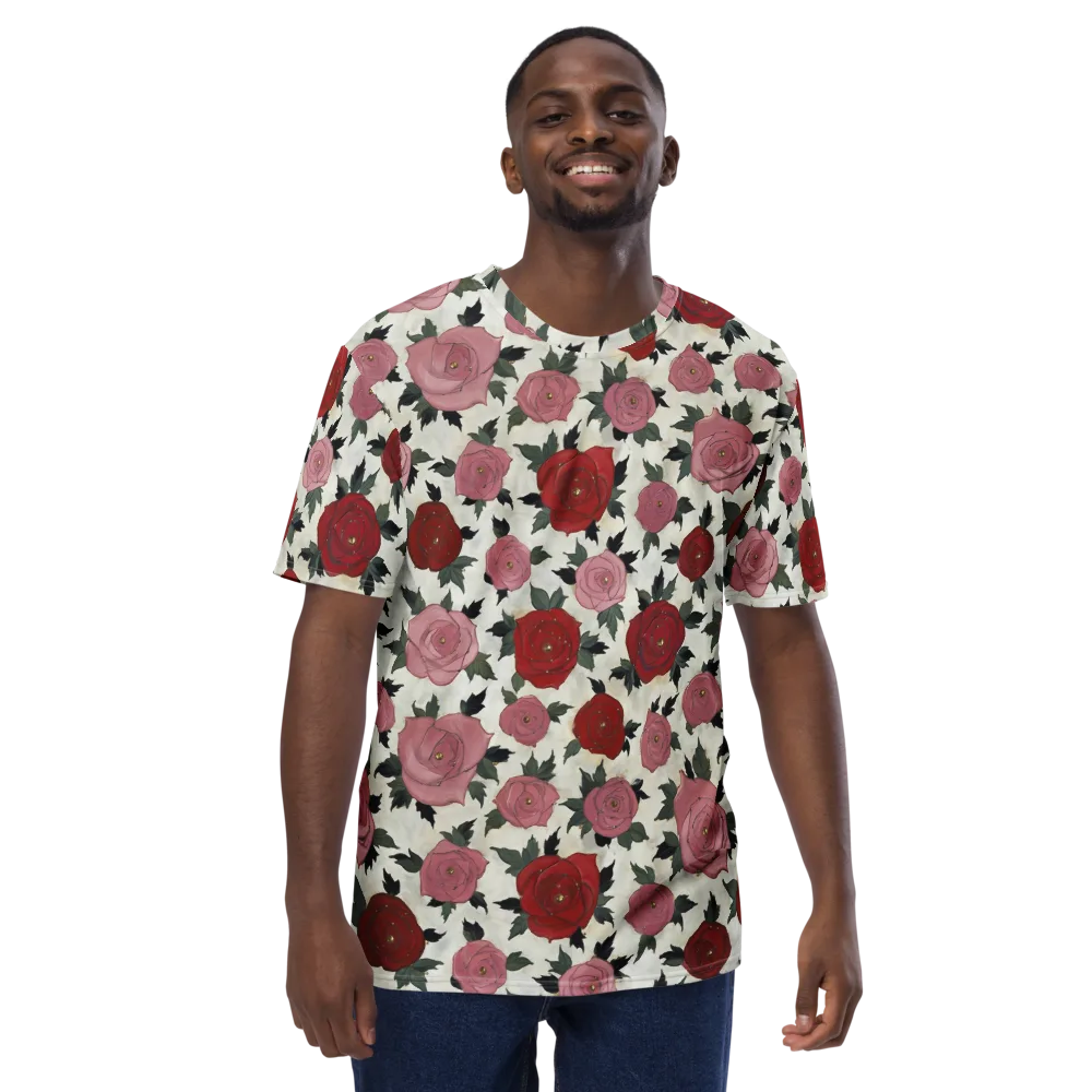 Velvet Rose Parade on Men's Crew Neck T-Shirt — Front