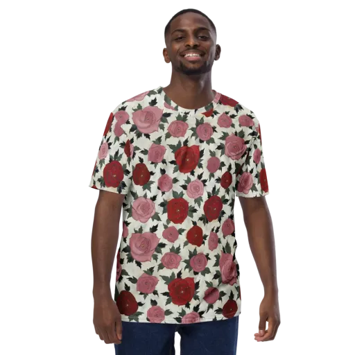 Velvet Rose Parade on a Men's Crew Neck T-Shirt