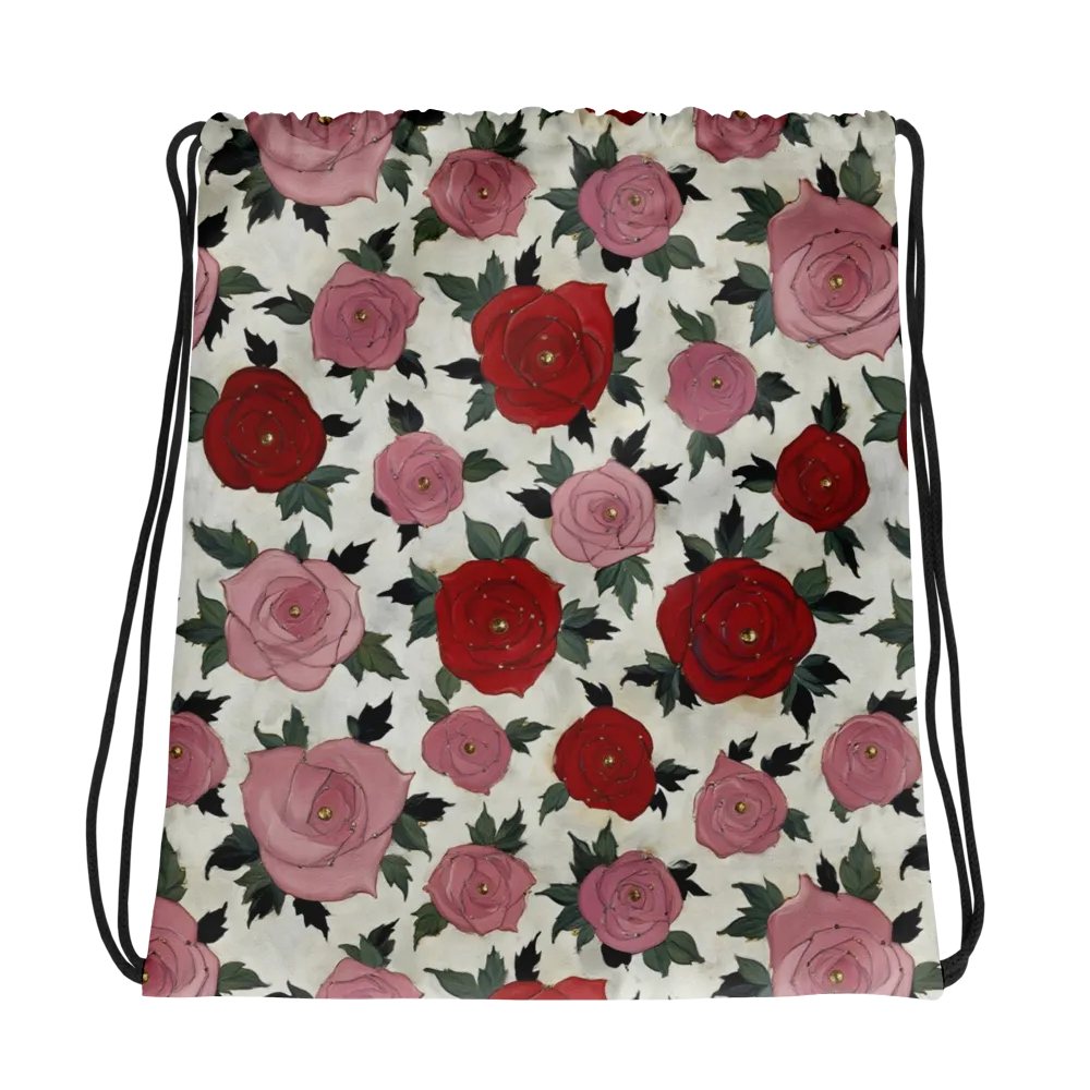 Velvet Rose Parade on Drawstring Bag — Photo