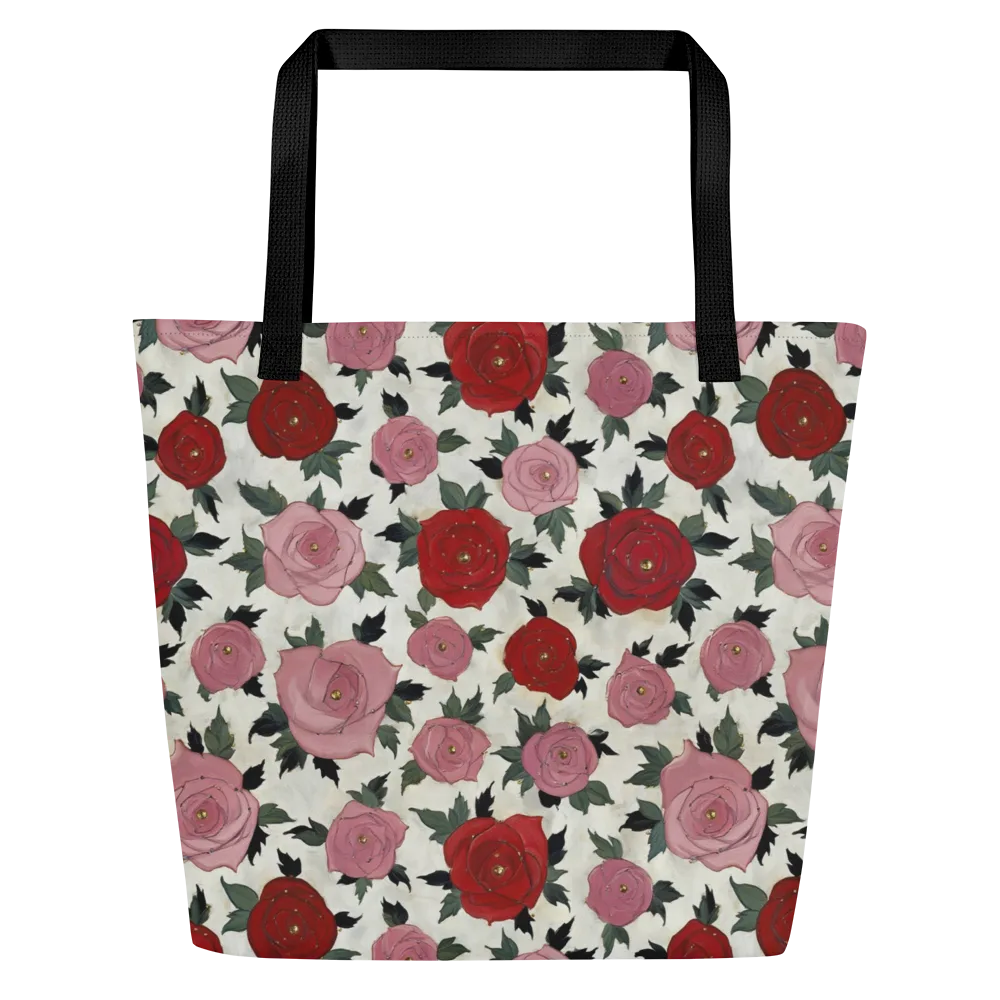 Velvet Rose Parade on Large Tote Bag W/ Pocket — Front