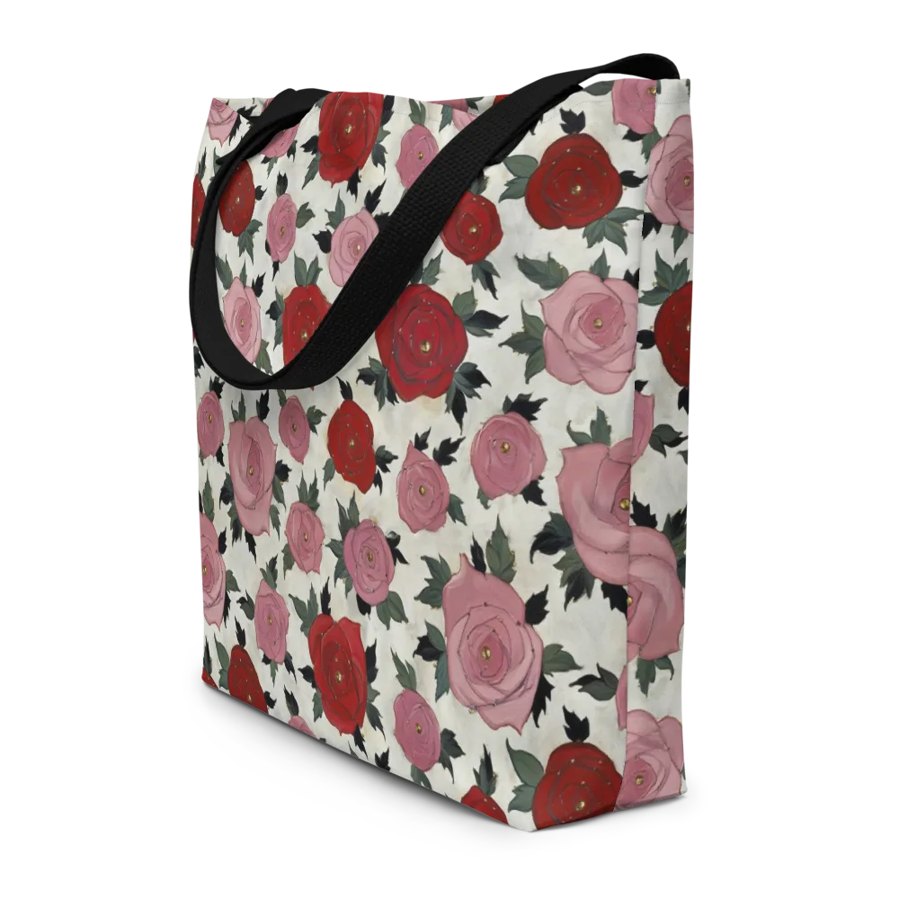Velvet Rose Parade on Large Tote Bag W/ Pocket — Front