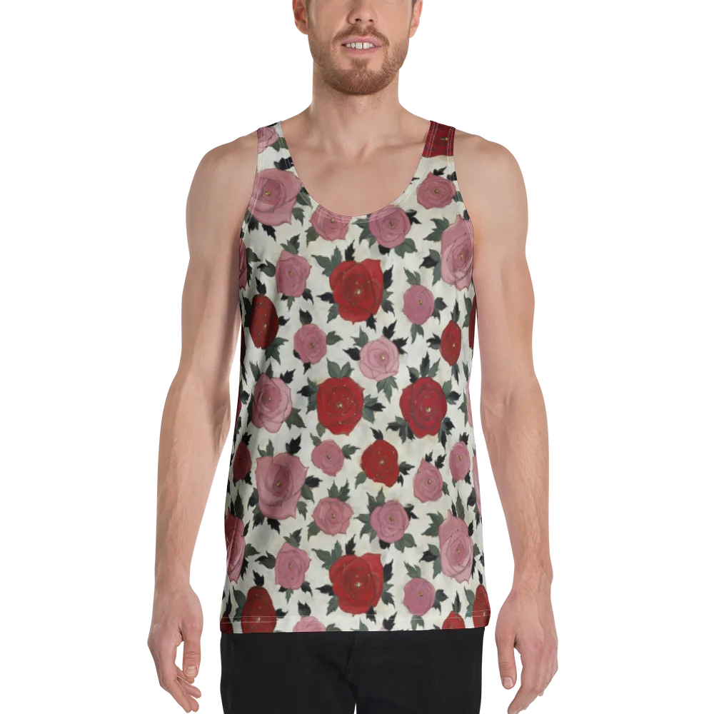 Velvet Rose Parade on Men's Tank Top — Front