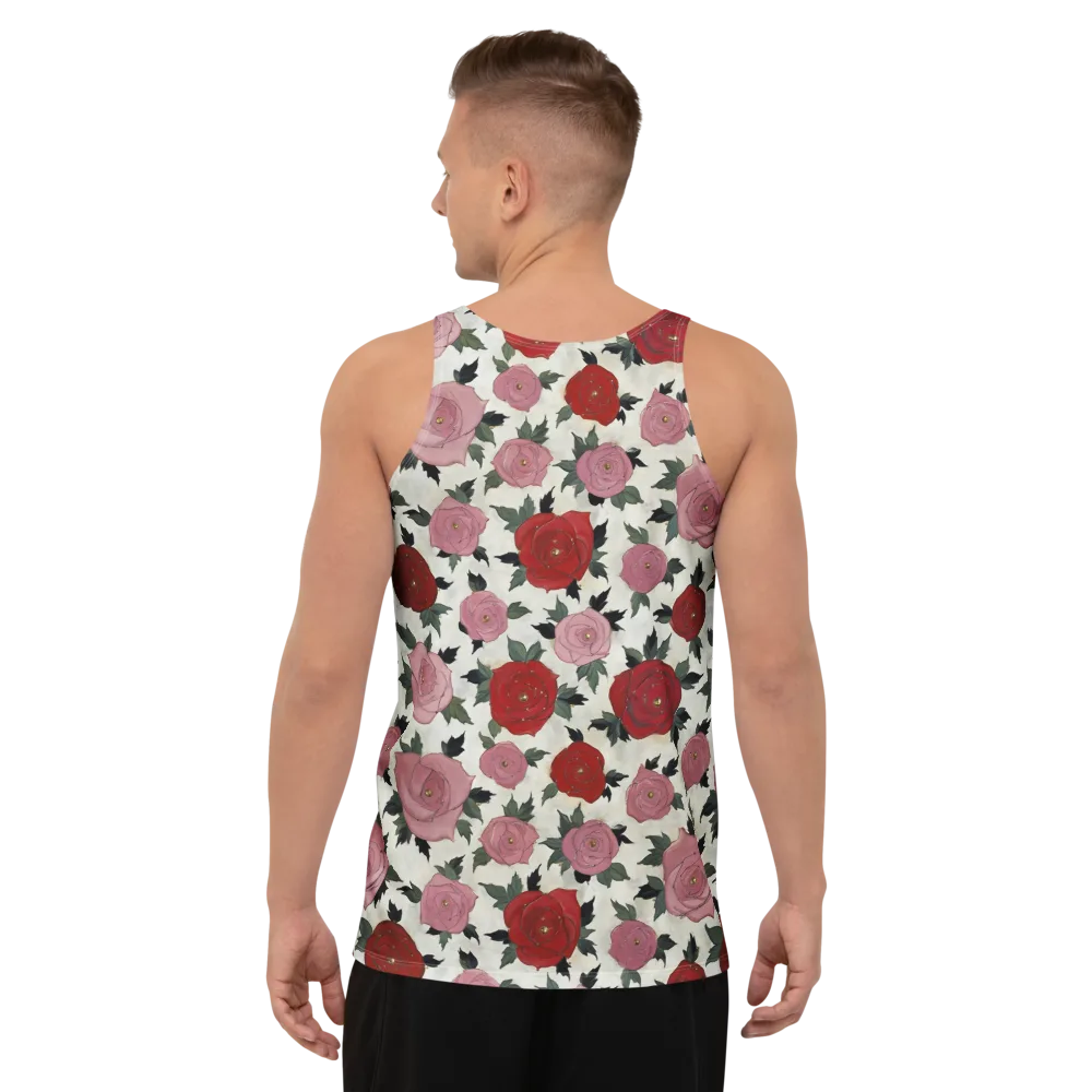 Velvet Rose Parade on Men's Tank Top — Back