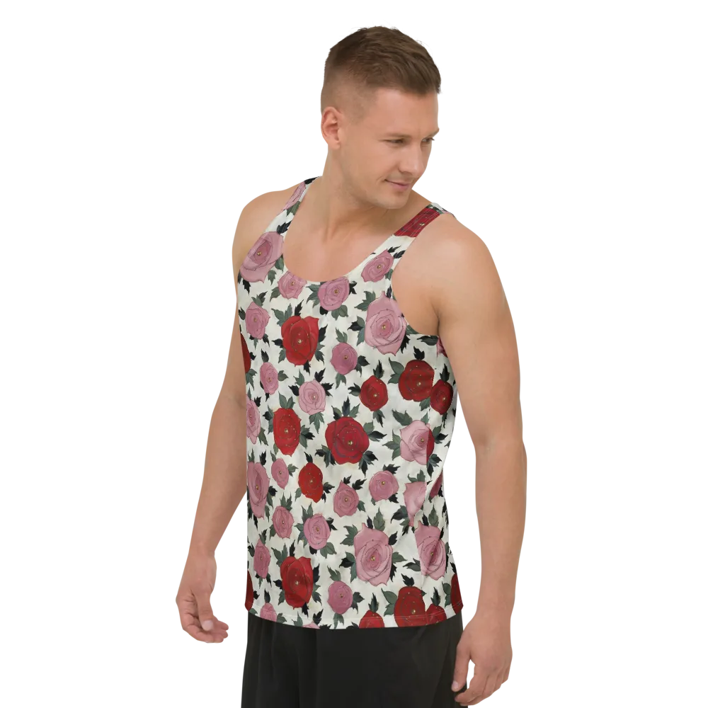 Velvet Rose Parade on Men's Tank Top — Left Front
