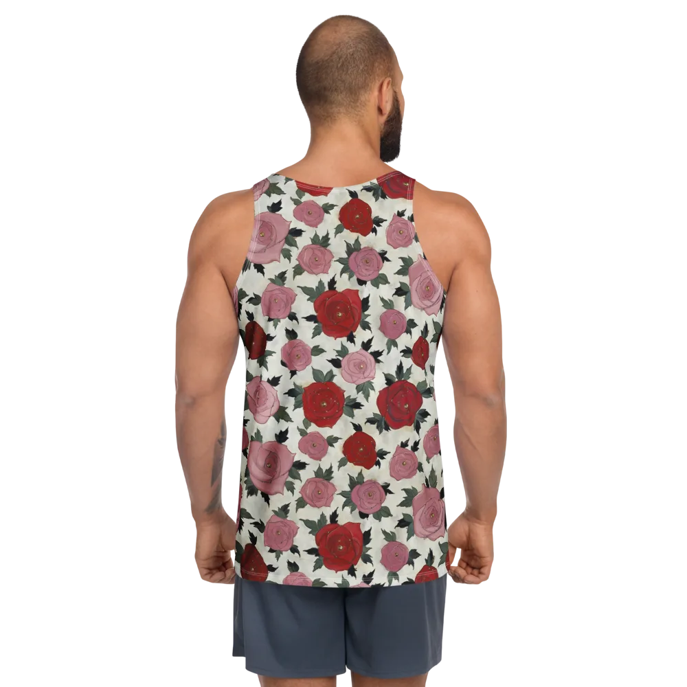 Velvet Rose Parade on Men's Tank Top — Back