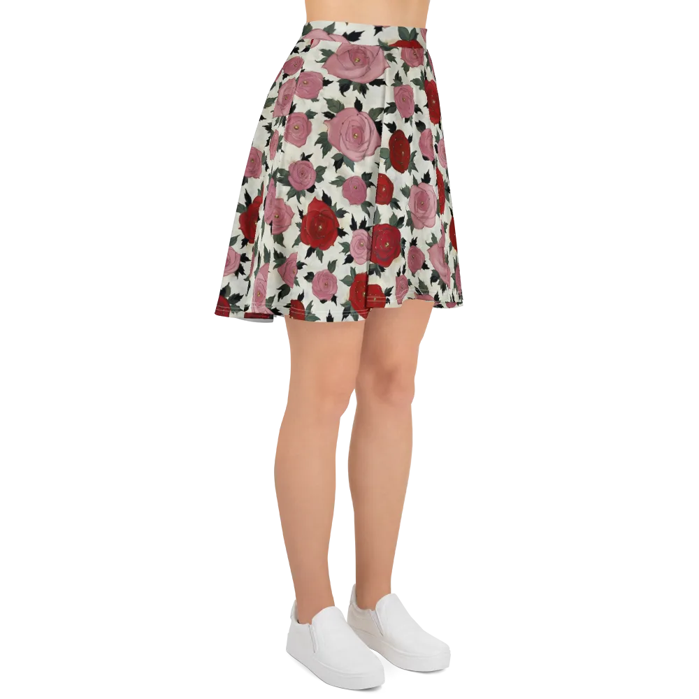 Velvet Rose Parade on Skater Skirt — Right