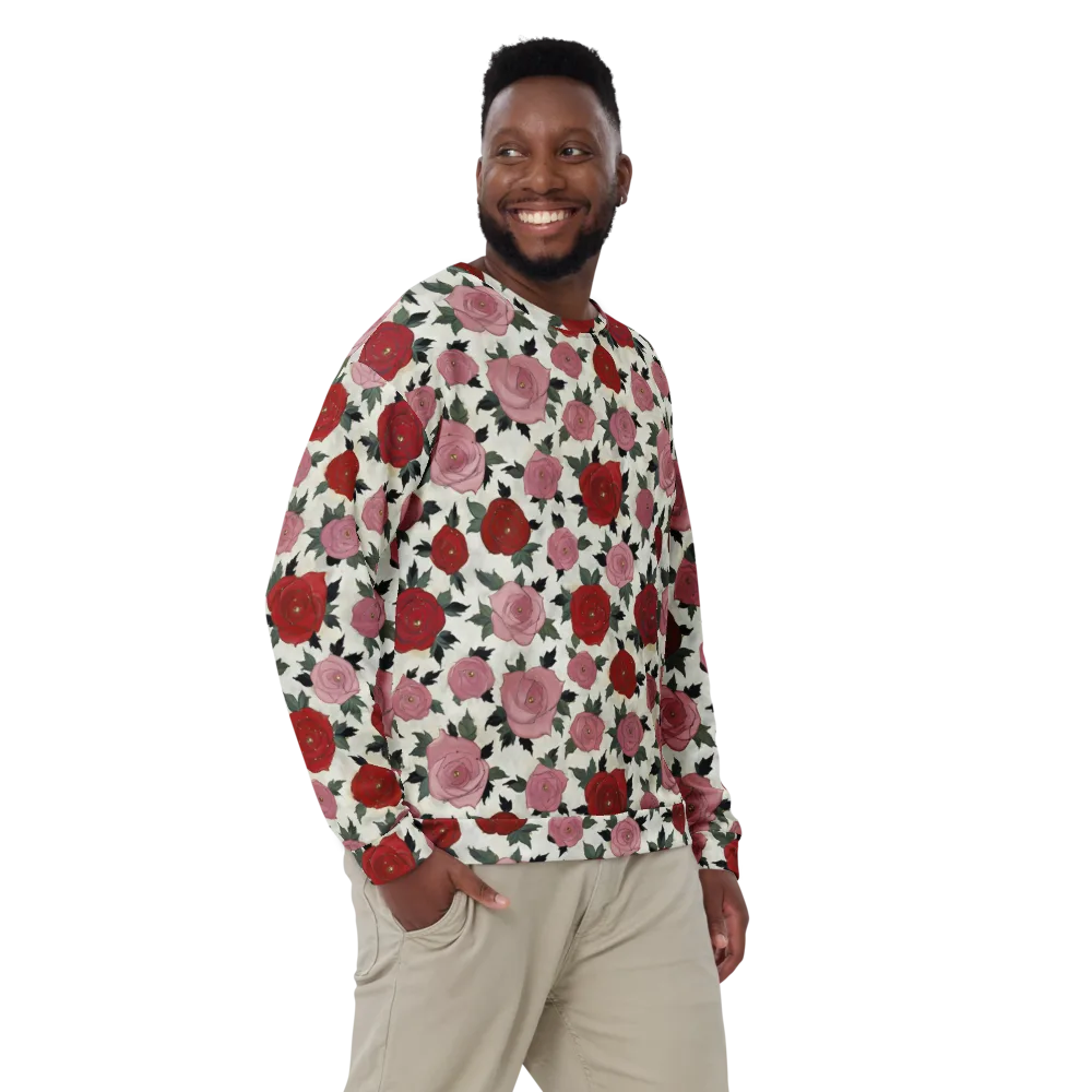Velvet Rose Parade on Sweatshirt — Front