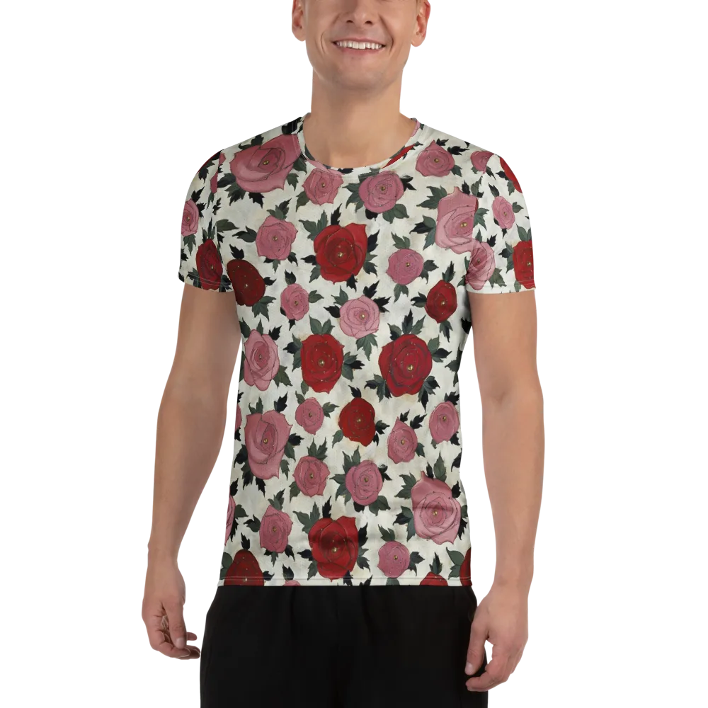 Velvet Rose Parade on Men's Athletic T-Shirt — Front