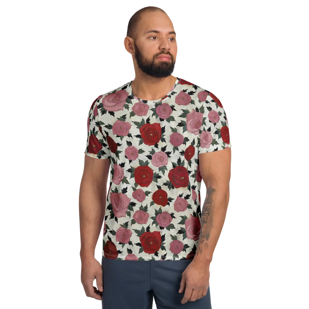 Velvet Rose Parade on Men's Athletic T-Shirt — Front