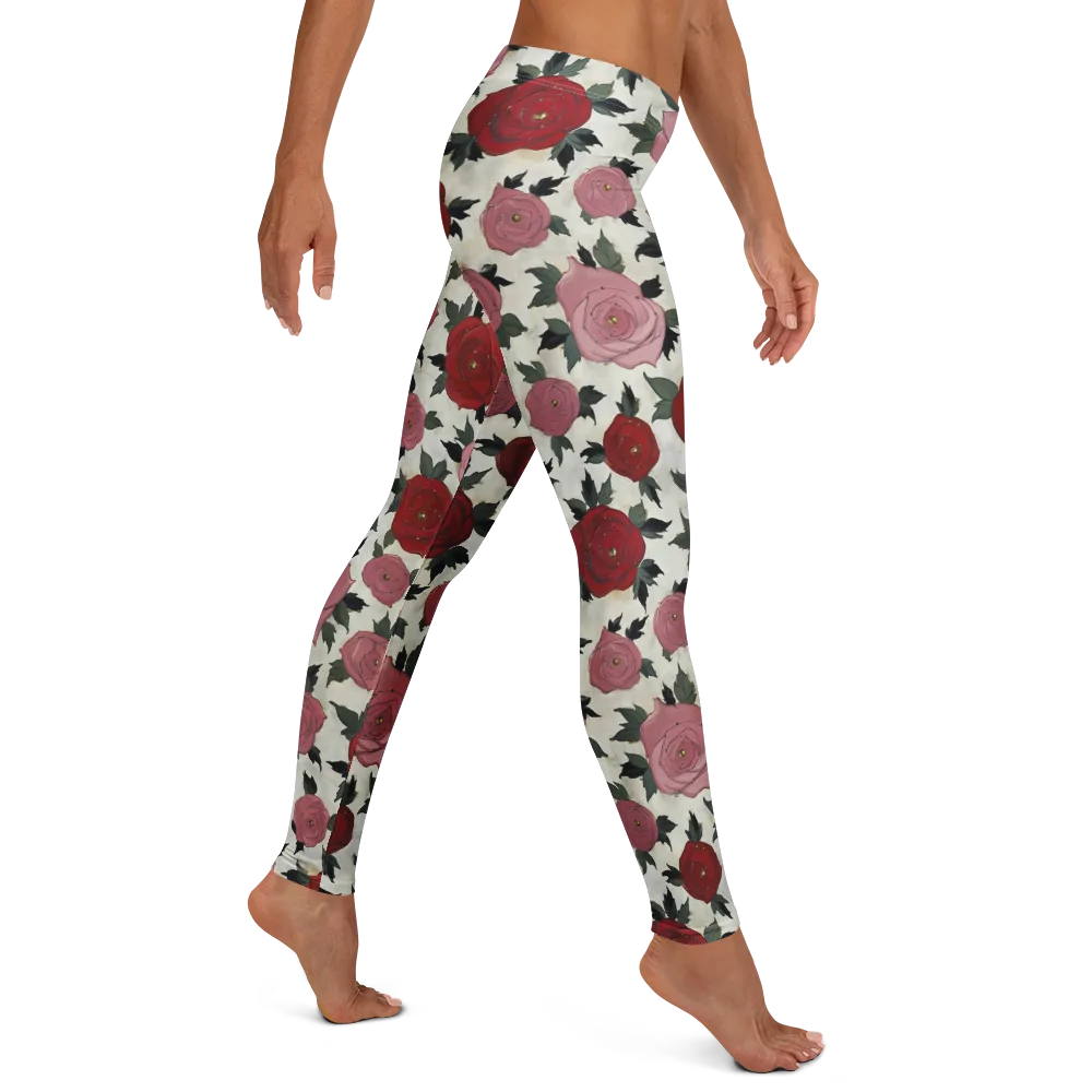 Velvet Rose Parade on Leggings — Right