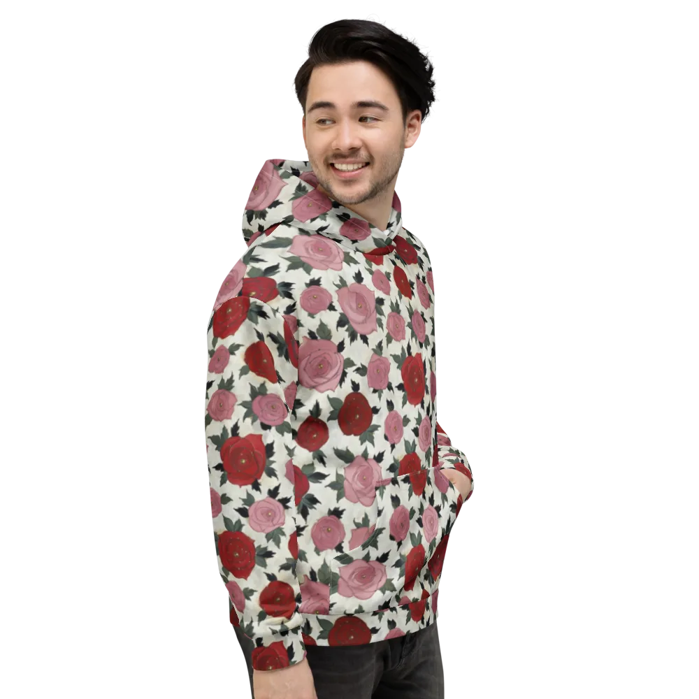 Velvet Rose Parade on Hoodie — Right
