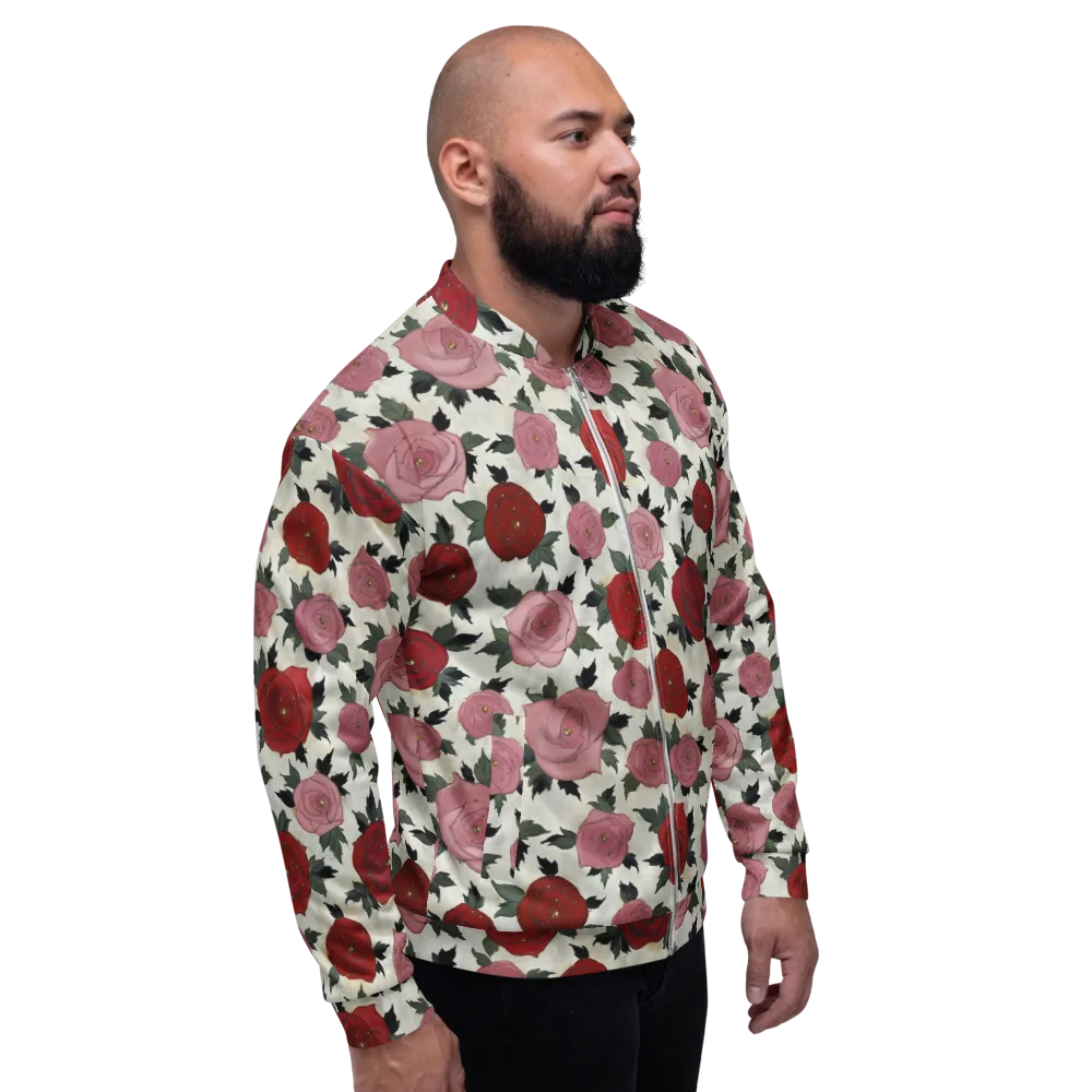 Velvet Rose Parade on Bomber Jacket — Right