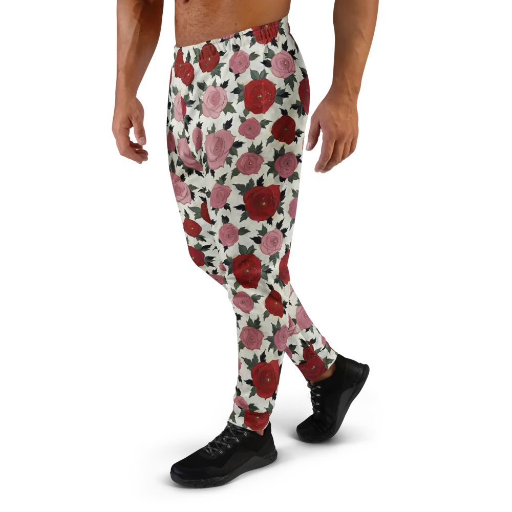 Velvet Rose Parade on Men's Joggers — Left